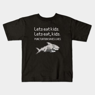 Lets Eat Kids Punctuation Saves Lives Kids T-Shirt